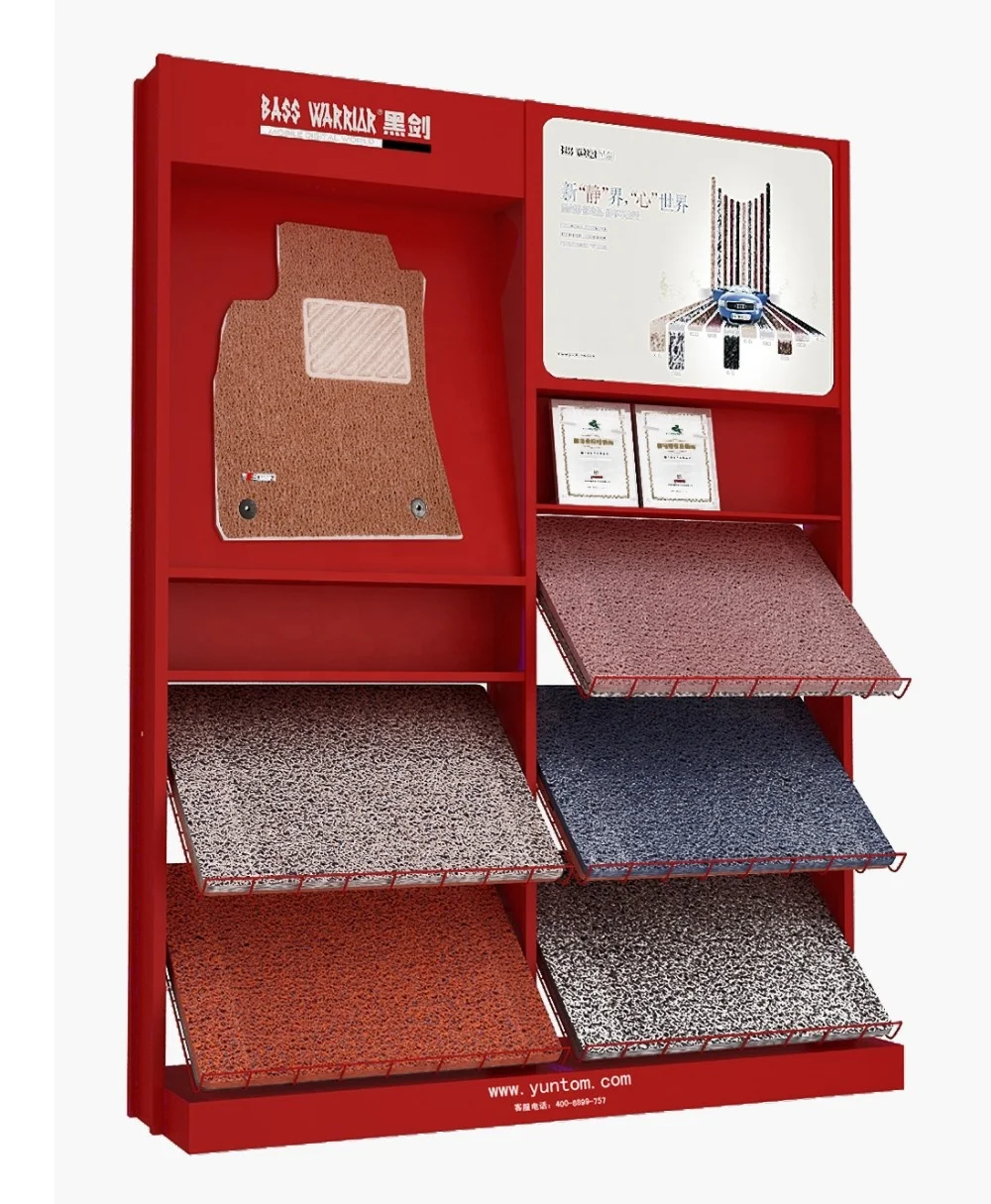 Metal Car Carpet Display Stand/ Carpet Mat Display Stands/ Floor Mat Artificial Grass Display