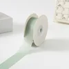 2.5cm silk ribbon, pea green, 1 yard (100 yards/roll)