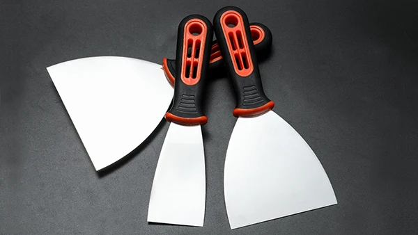 High Quality Stainless 75mm 10 in 1 Multi-function Putty Knife with TPR Handle for various Scenarios
