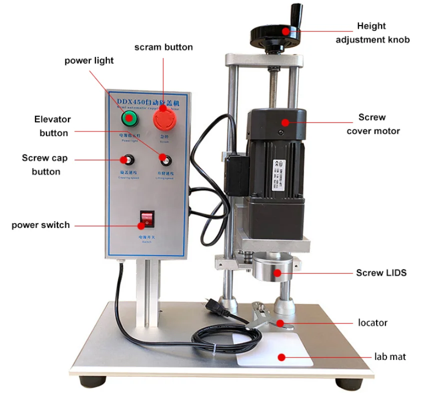 Semi Automatic Table Top Small Dropper Bottle Capping Machine for Essential Oil Eye Drop