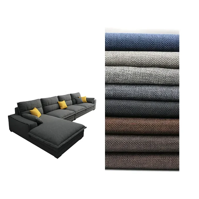 Высококачественный домашний текстиль ткань для дивана льняная полиэстер обивки