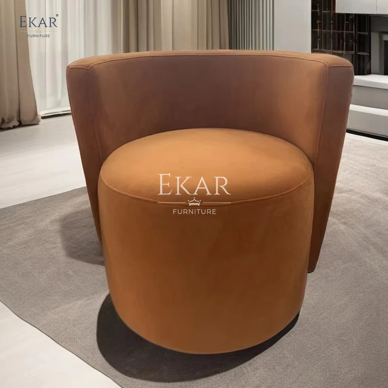 product modern round leather chair stylish comfort bean bag for contemporary living spaces and bar leisure design-60