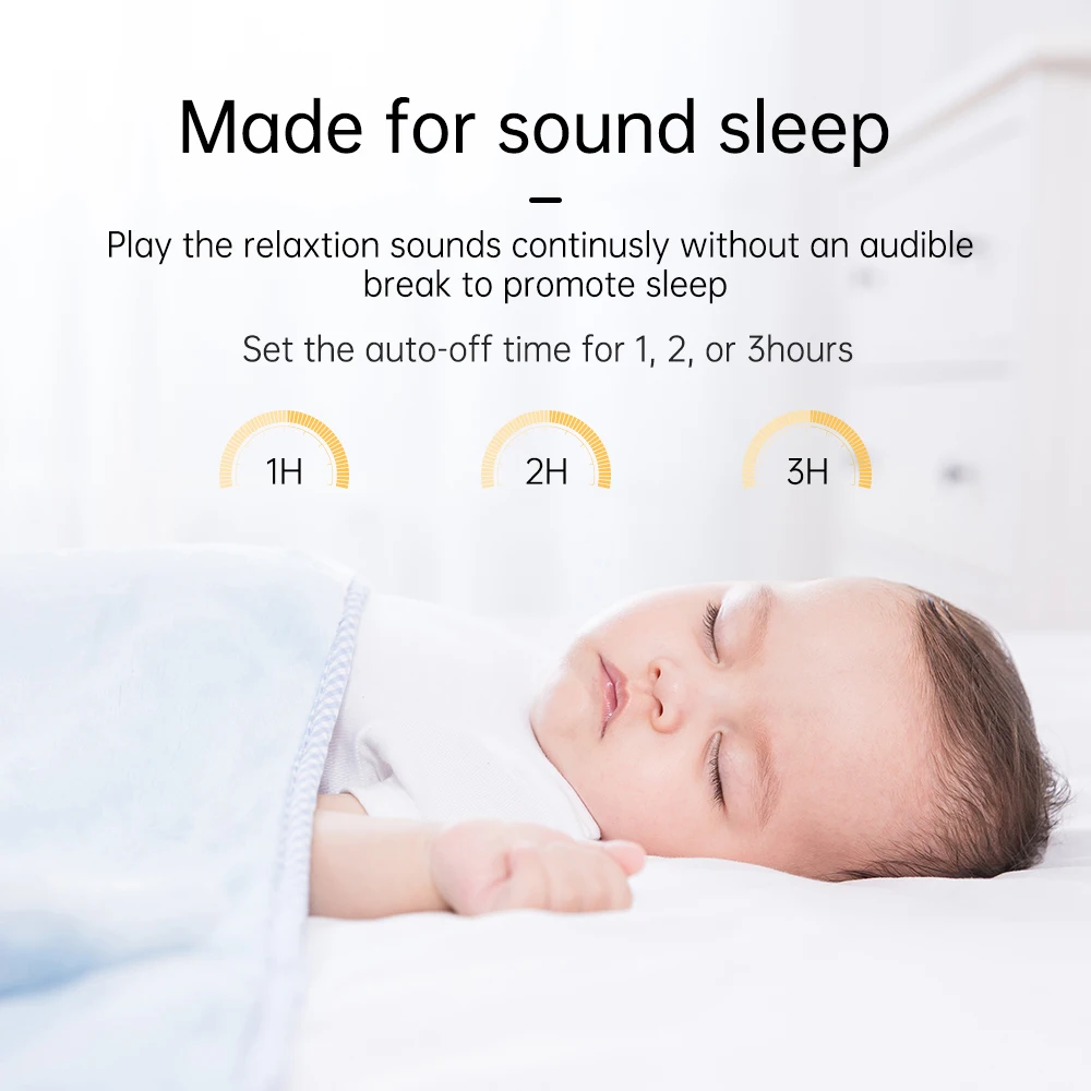 Rechargeable Portable Sleep Aid Device White Noise Machine Compact Baby