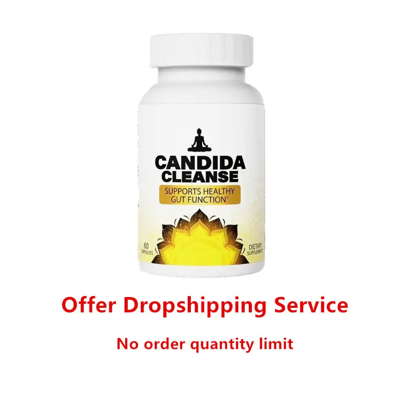 OEM Candida Cleanse-Advanced Probiotic Natural Herbal Formula Gut & Colon Support 60 Capsules Dropshipping for Adults Men Women