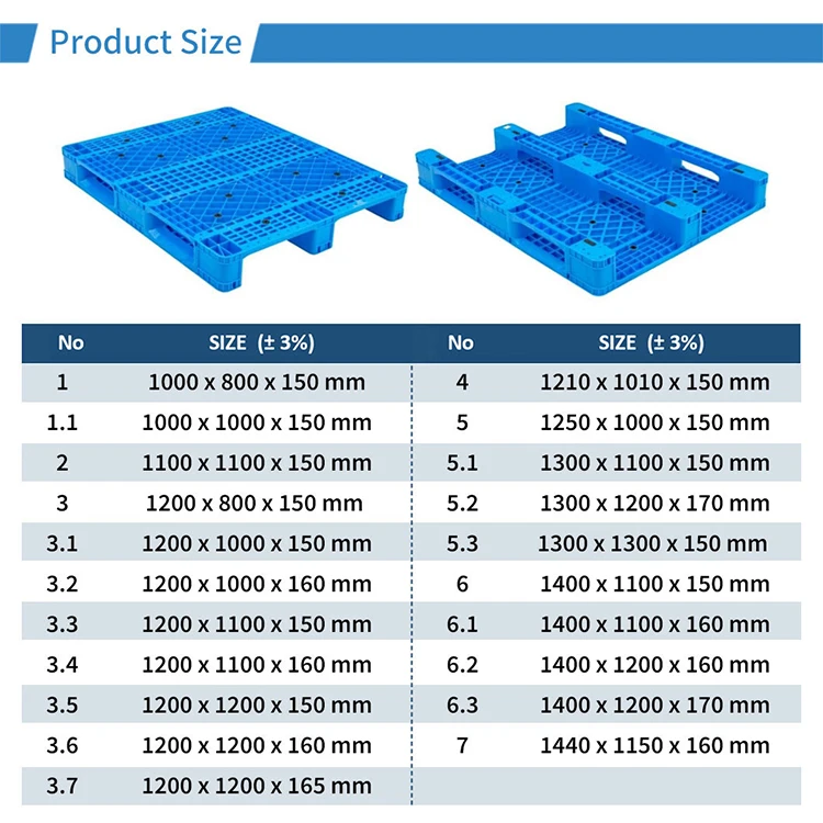 1100x800mm Gudang Pallet Plastik Pembekal Dan Pengilang China - Harga ...