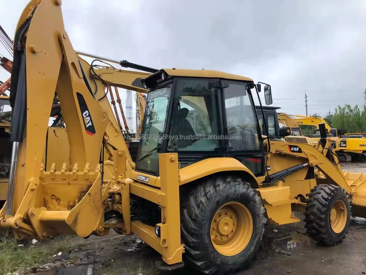 4x4 Used Caterpillar 416F Backhoe Loader for Sale - Cheap
