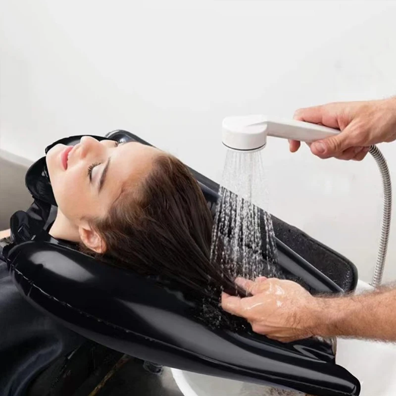Portable Hair Washing Tray Inflatable Shampoo Basin for Hair Salon Equipment,Bed,Elderly,Disabled,Pregnant,Injured,Handicap