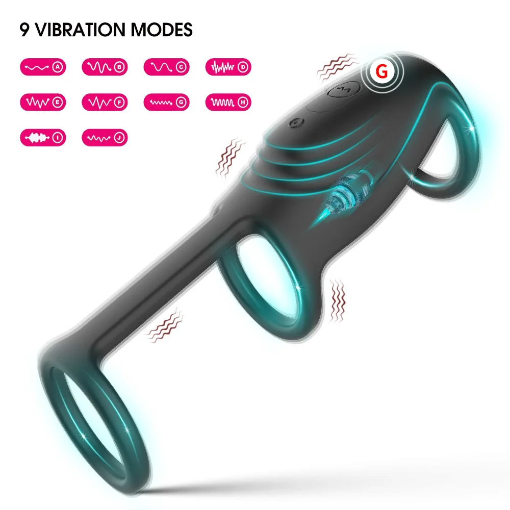 Vibrierender Penis-Sleeve Penisring, Penisring-Vibrator-Verlngerung fr  G-Punkt-Stimulation, Paar-Sexspielzeug fr Mnner und Frauen