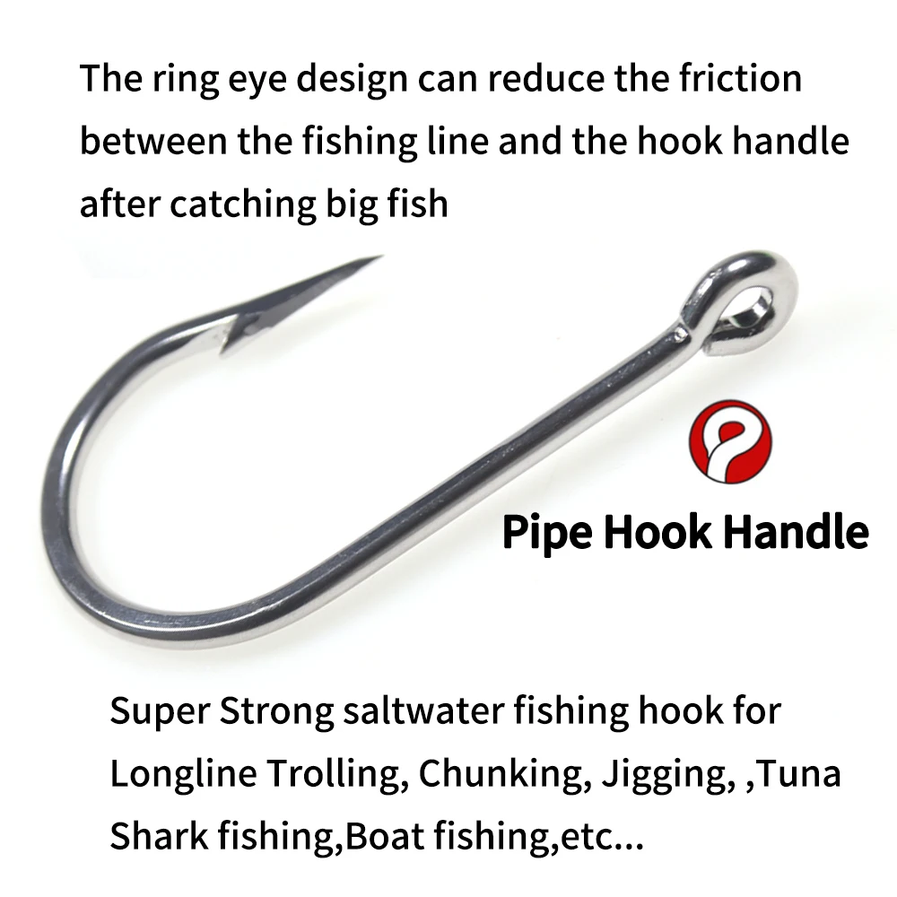 Fishing Hooks 420 Stainless Steel Fishing Hooks Tuna Super Strong