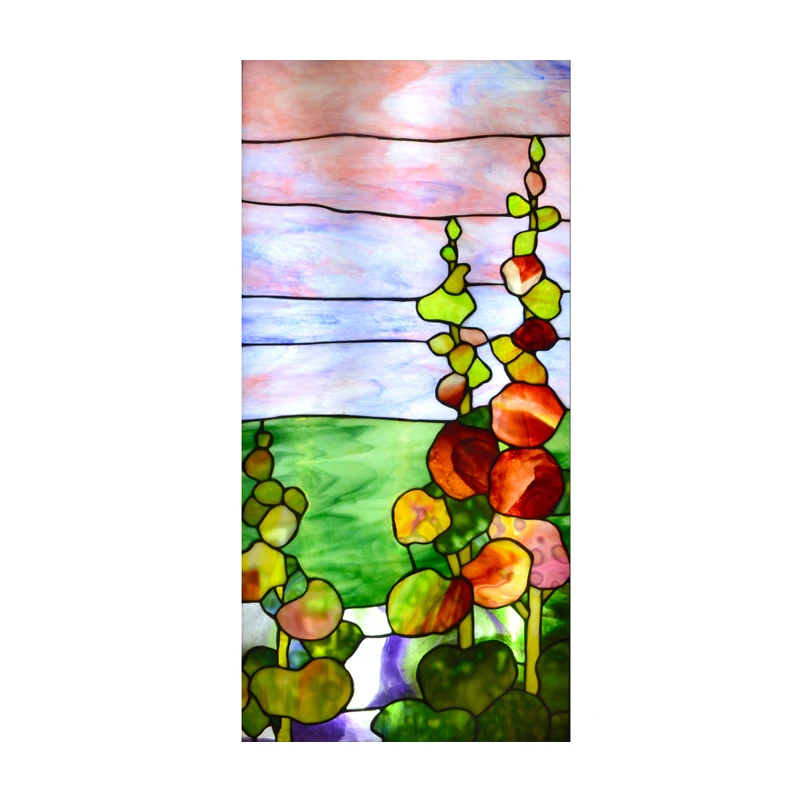 ZF Customized tiffany Stained Glass Window Hanging Stained Glass Window Prices Stained Glass Panel for Window and Door Decor