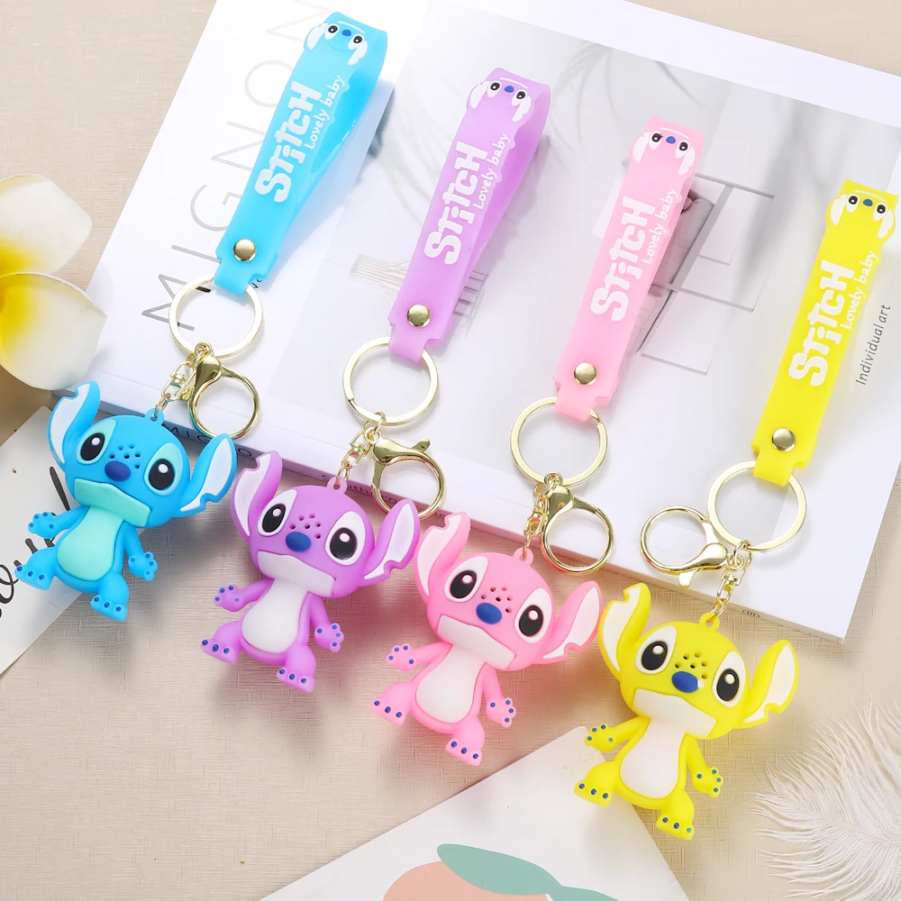 Wholesale 3D Kawaii Cute Anime Silicone Custom Keychain Cartoon Key ...