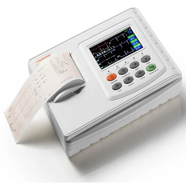 YD-12033 channel monitor ECG recorder with analyzer 12 lead electrocardiogram machine