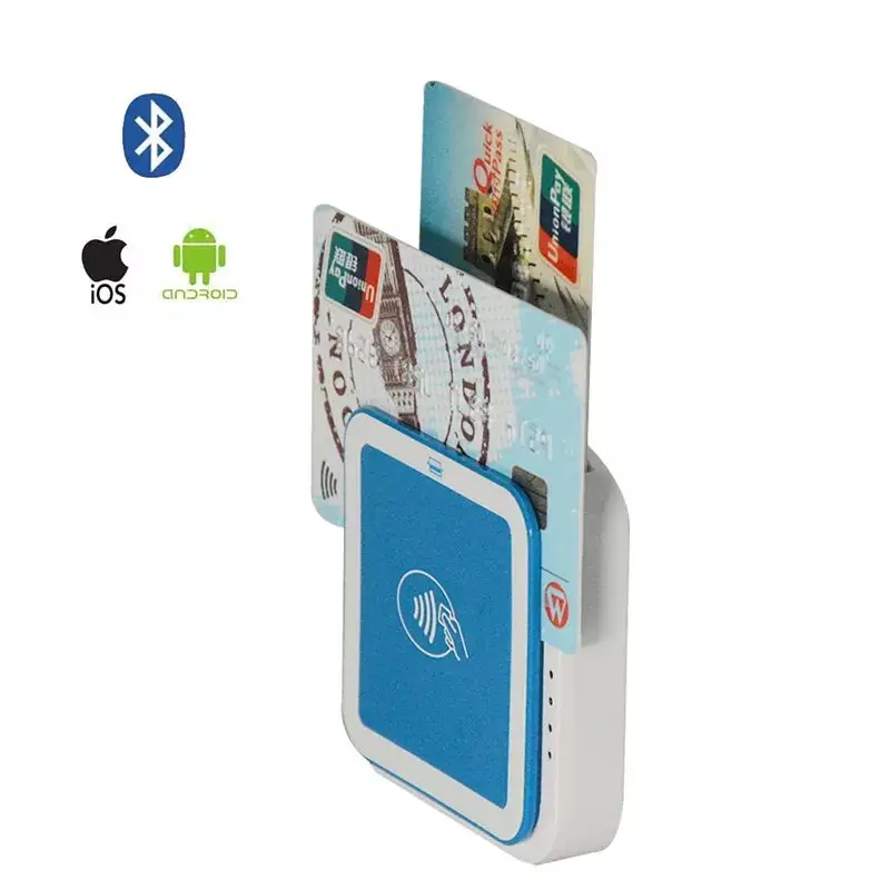 Bluetooth USB Universal Wireless Smallest Magnetic Stripe 3 in 1 Smart Card Reader I9
