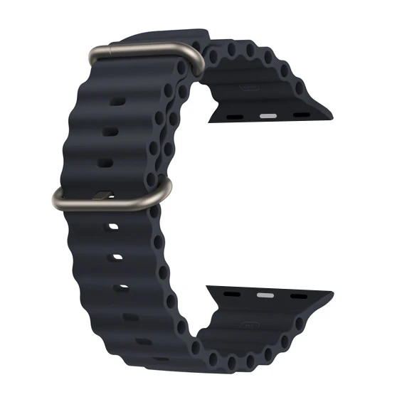 Coolyep New 49mm Silicone Ocean Watchband For Apple Watch 8 Replaceable ...