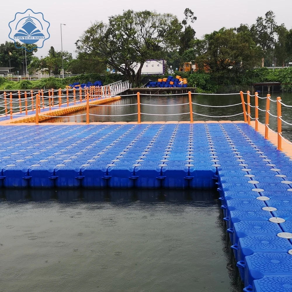 HDPE Modular Floating Pontoon Dock Jetty Floating Dock Cubes Plastic Floating Dock with Accessory
