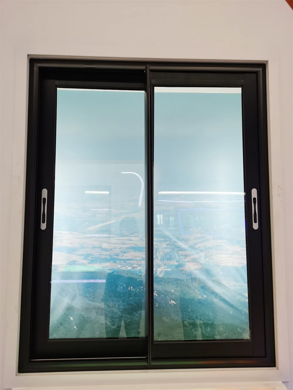 Minglei Double glazing window frame aluminum sliding window with mosquito net supplier