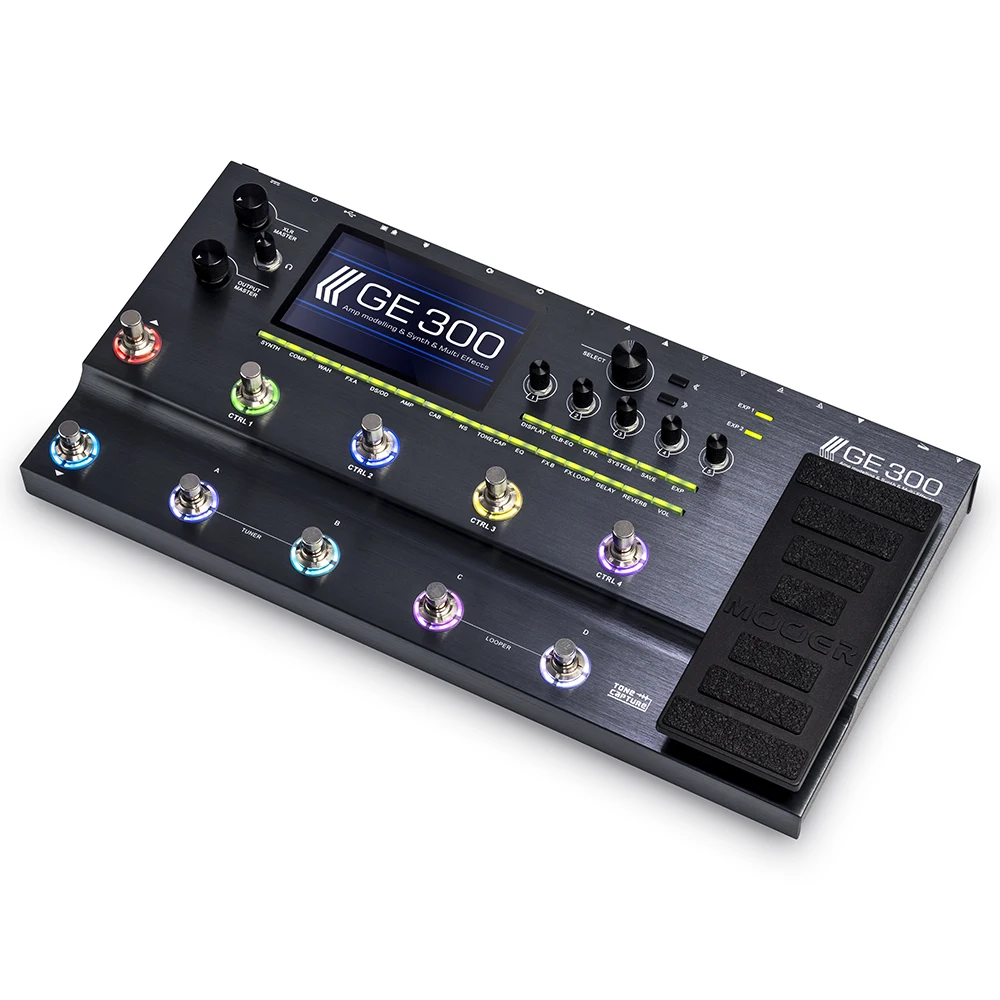 MOOER GE300 Guitar Effect Pedal - 164 Effects & 30min Loop