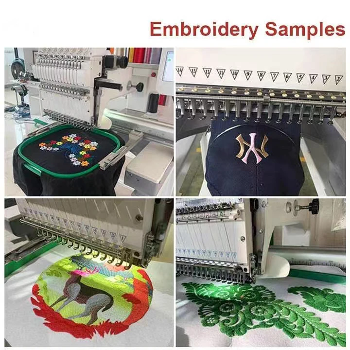 2 Head Embroidery Machine Automatic 12 15 Needles High Speed Embroidery Machine 2 Heads for Sale