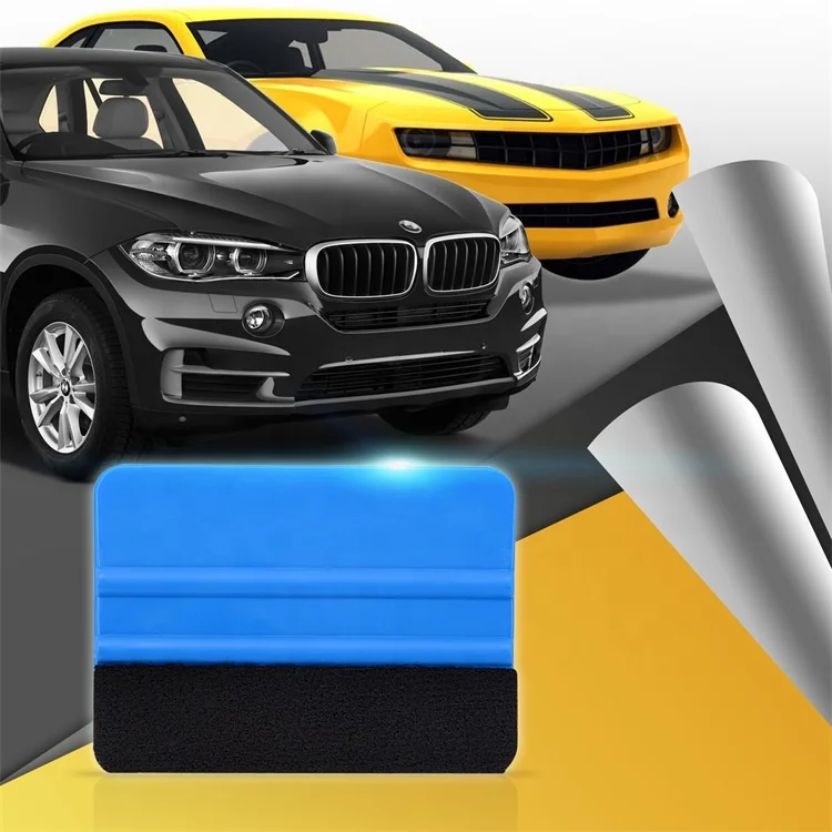 Embossed Imprint Custom Logo Service Felt Vinyl Squeegee Car Tools