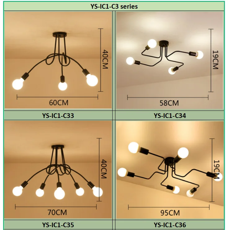 8 lights Modern acrylic ceiling lamps for home bedroom lamp living room light