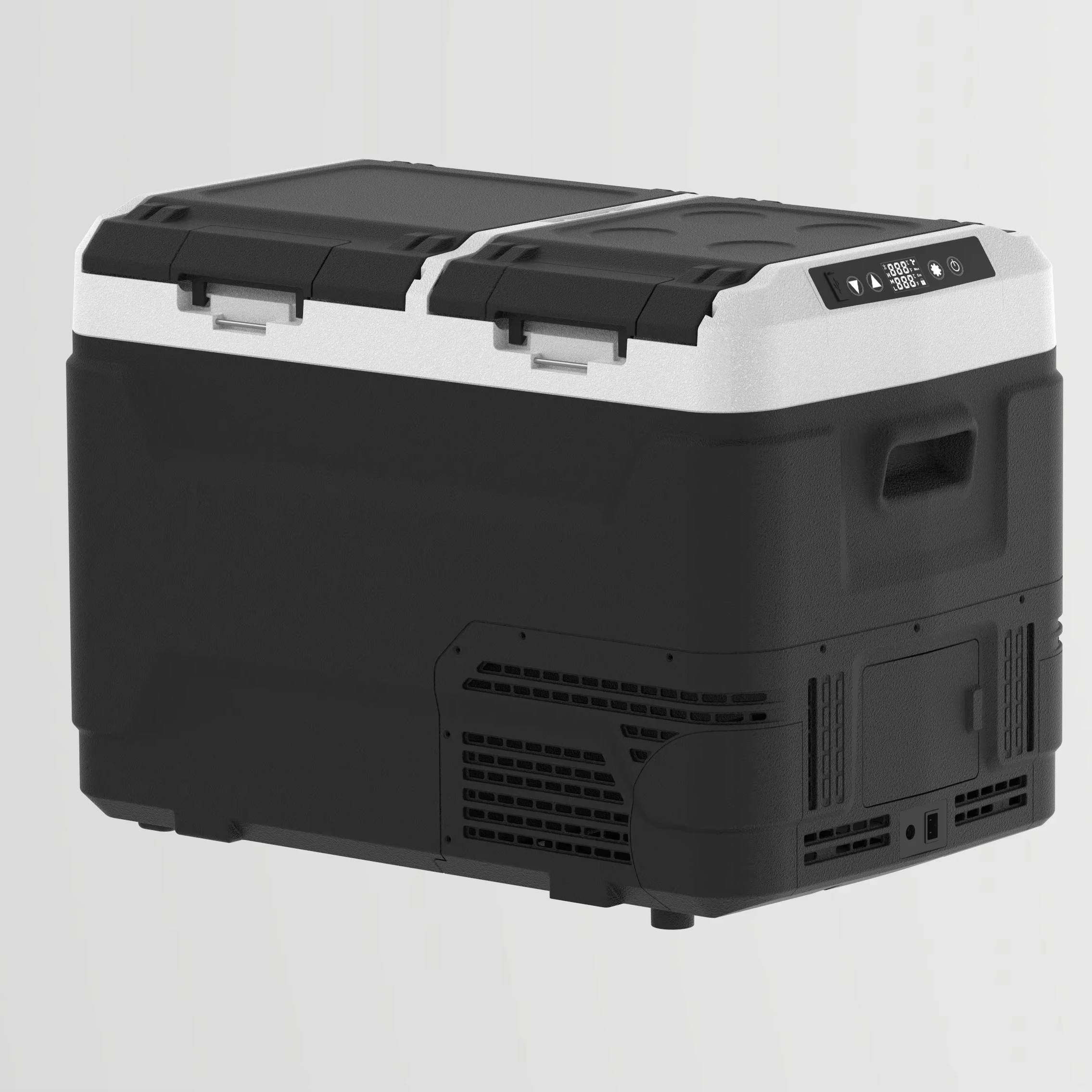 JP Dual-zone Portable Camping Electric Cooler Box  DC Compressor Freezer Fridge Car Refrigeratorsl