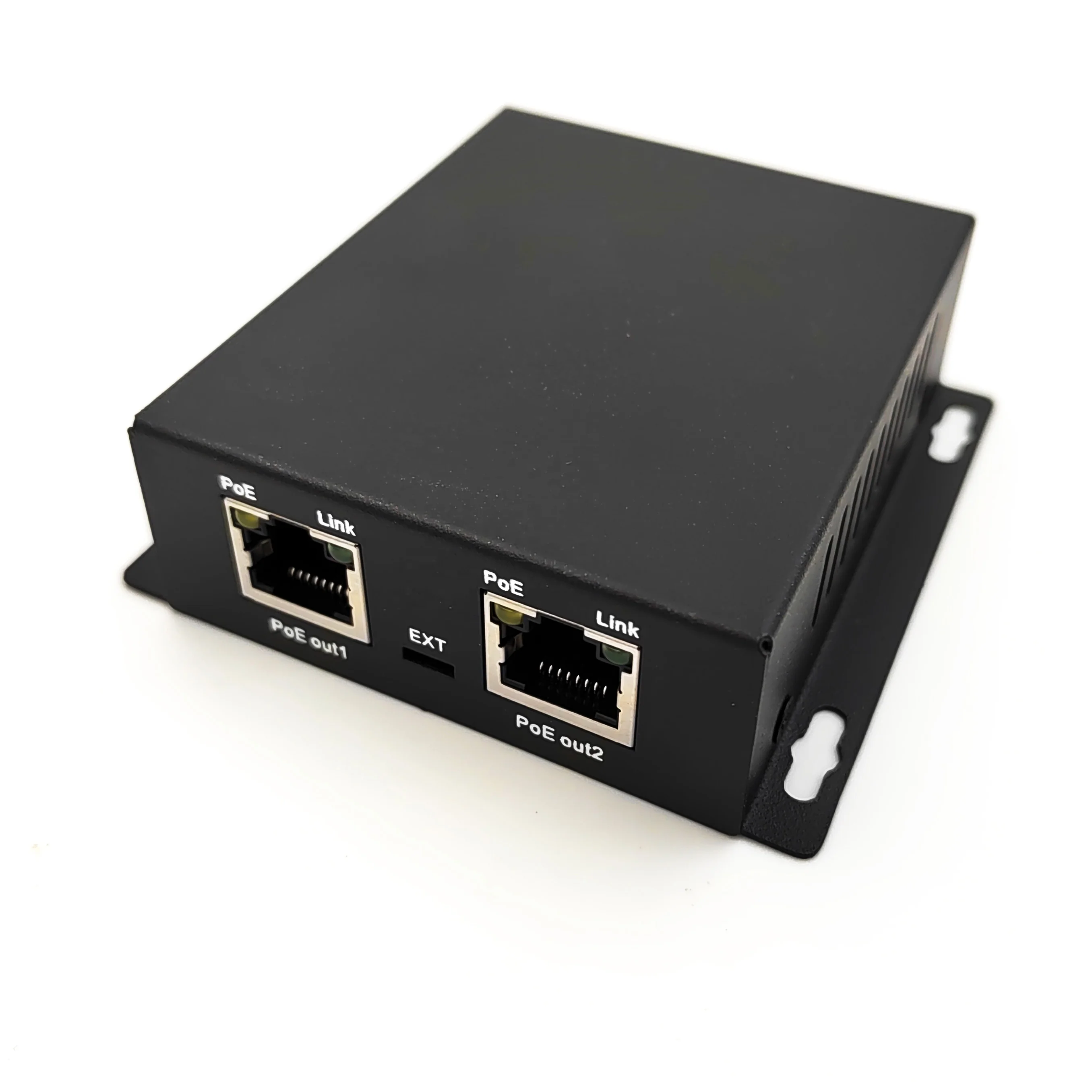 2-Port PoE Extender 1in 2Out 1000Mbps Network Switch for IP Poe Camera