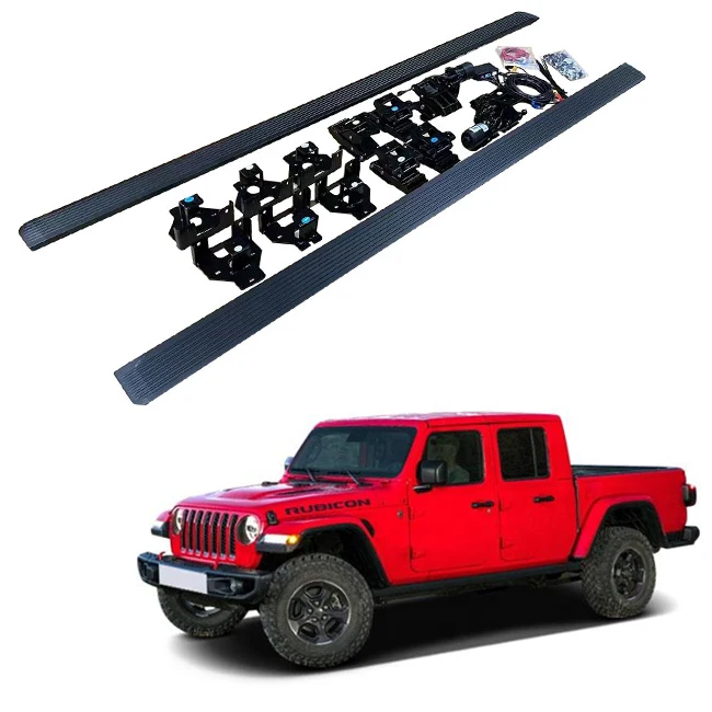 Noble Wholesale Custom Automatic Power Step Electric Running Boards for Jeep Gladiator JT Electric Threshold