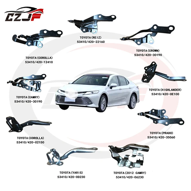 Hood Hinge Set Of 2 Left & Right Side For 1998-2002 Toyota Corolla CE, LE - Foto 2