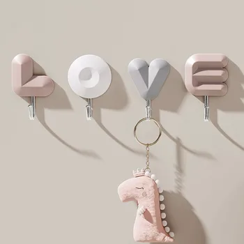 adhesive towel hook coat decor love wall hooks for hanging heavy duty
