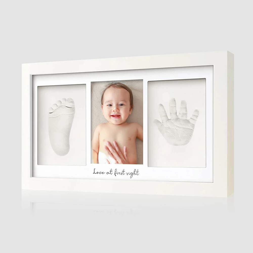 7x13.5in Baby Frame Hand And Footprint Baby Footprint Kit Newborn Baby ...