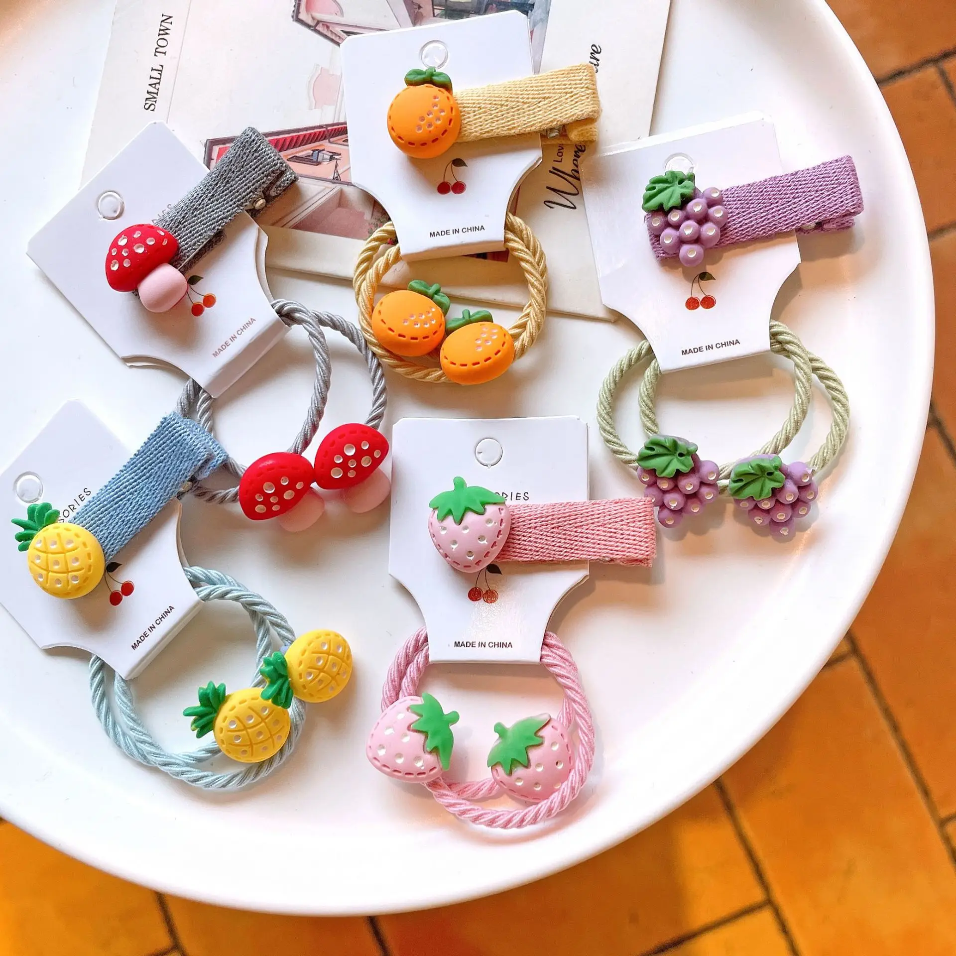 2022 Baby Hair Clips Fully Lined Cute Hair Bows Clips Elastic - Main Image