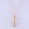 Oro 14K con el diamante del laboratorio