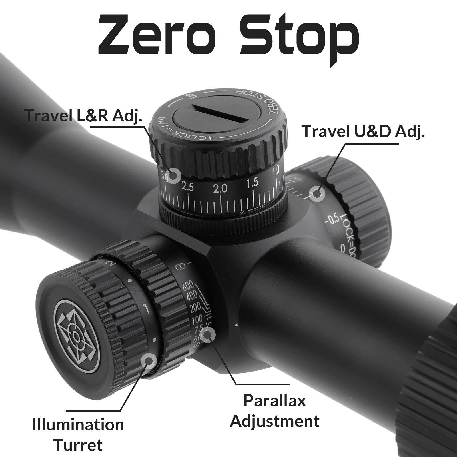 Marcool Wolverine 4-16x44 FFP Hunting Scope - Lightweight