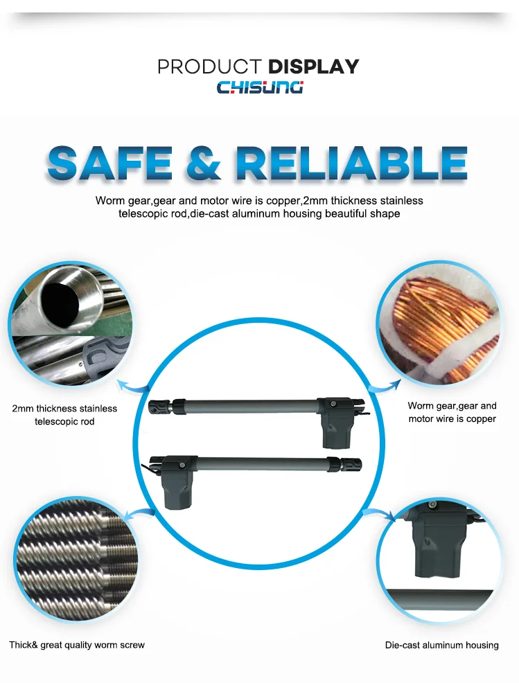 
Европейский не сенсорный открывалка двери сверхмощный двойной распашной ворот для домашнего автоматического 