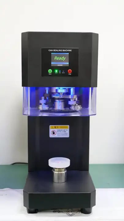 Cansealer 缶シーリングマシンRY-FGJ-100D 2021年製 RY-FGJ-100D Can Sealing Machine - 30pcs/min Speed & Easy Op