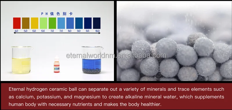 ORP water negative potential ball  Hydrogen rich water treatment ceramic ball