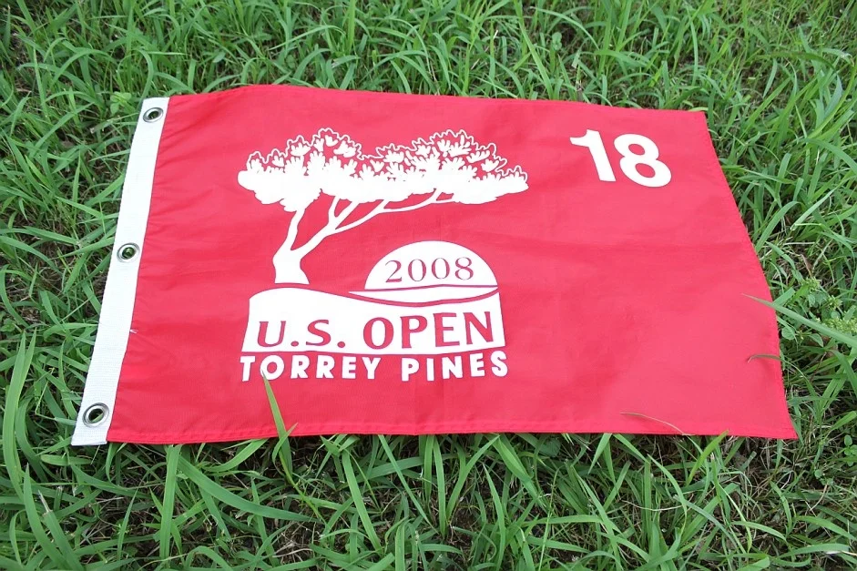 Customized Logo Golf Event Pin Flags Lpga Golf Flag With Embroidery For