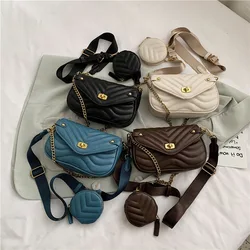 2021 Best selling 2 in 1set Purse Handbags Ladies Famous Brands Designer Crossbody Bag Women Luxury Square Shape Purses