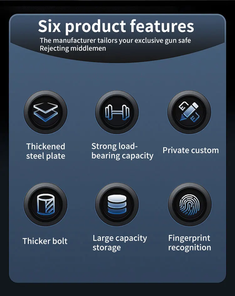 CEQSAFE High Quality Security Company Fireproof Password Locker Gun Safe Box supplier