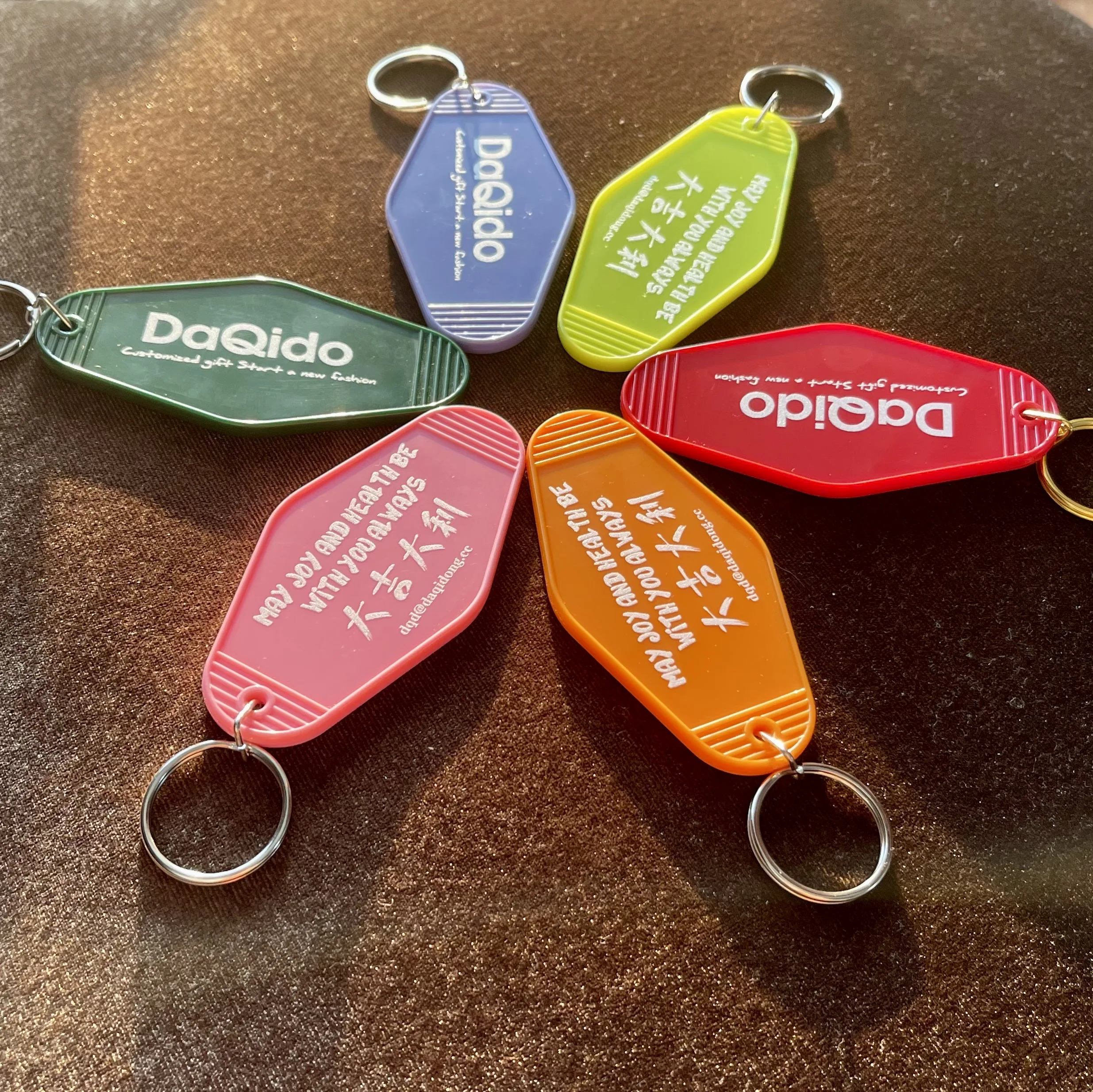 Hotel & Motel Key Tags, Plastic Key Fobs