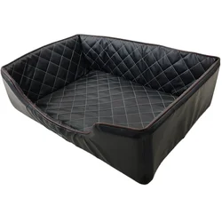 New High Quality Luxury Anti-grab PU Leather Waterproof Pet Bed Dog Sofa Leather Dog Bed NO 2