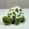 Plush turtle - gold button dots green body green dots