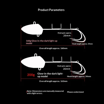 LED Electronic Light Boat Fishing Saltwater Fish Metal Plate Lure with Lead Head Hooks for Sea Fishing – Metal Jig – view 5