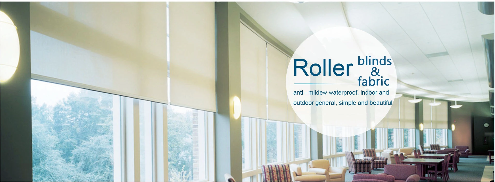 390GSM 3M Width 100% Polyester Roller Blinds Fabric Blackout Fabric for French Window