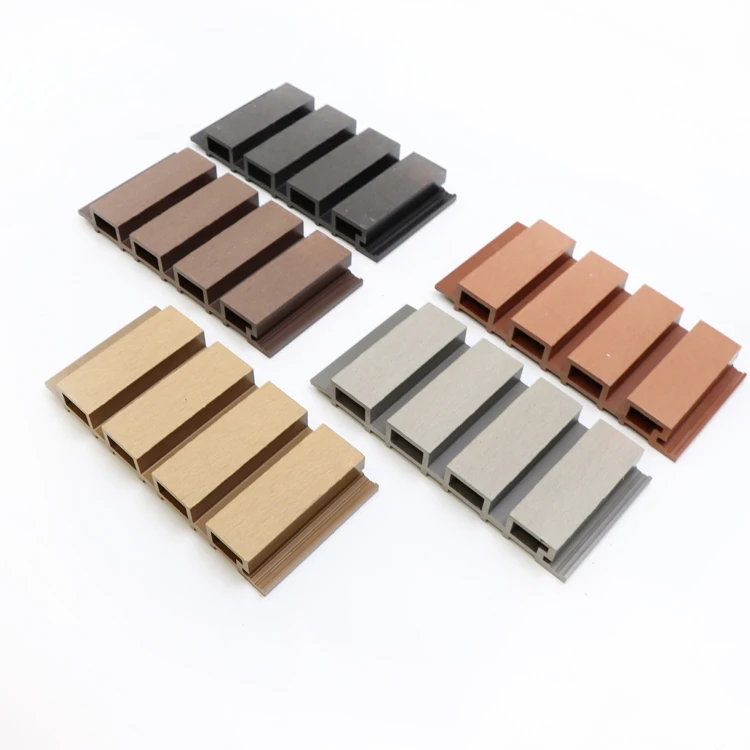 Outdoor Exterior 145*10mm Co-extrusion Panel Wooden Laminate WPC Wall Panels