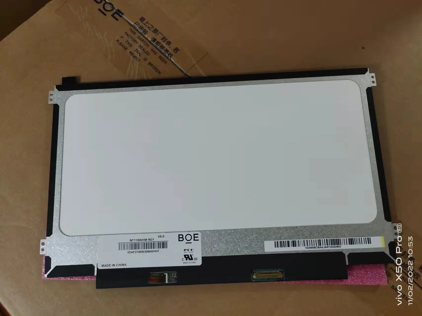 Laptop 11.6 inch LCD Screen NT116WHM-N21 compatible with N116BGE-EA2 B116XTN02.3 30pins edp For Chromebook