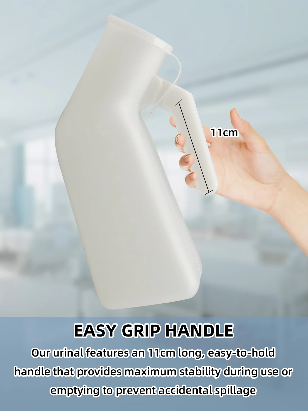 Wholesale Portable 1000mL Home Care Urinal Potty for Men Home Use Cham - product detail 3