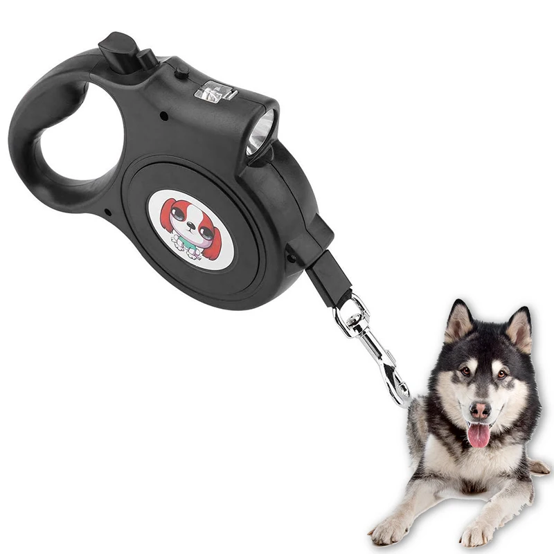 retractable leash with flashlight