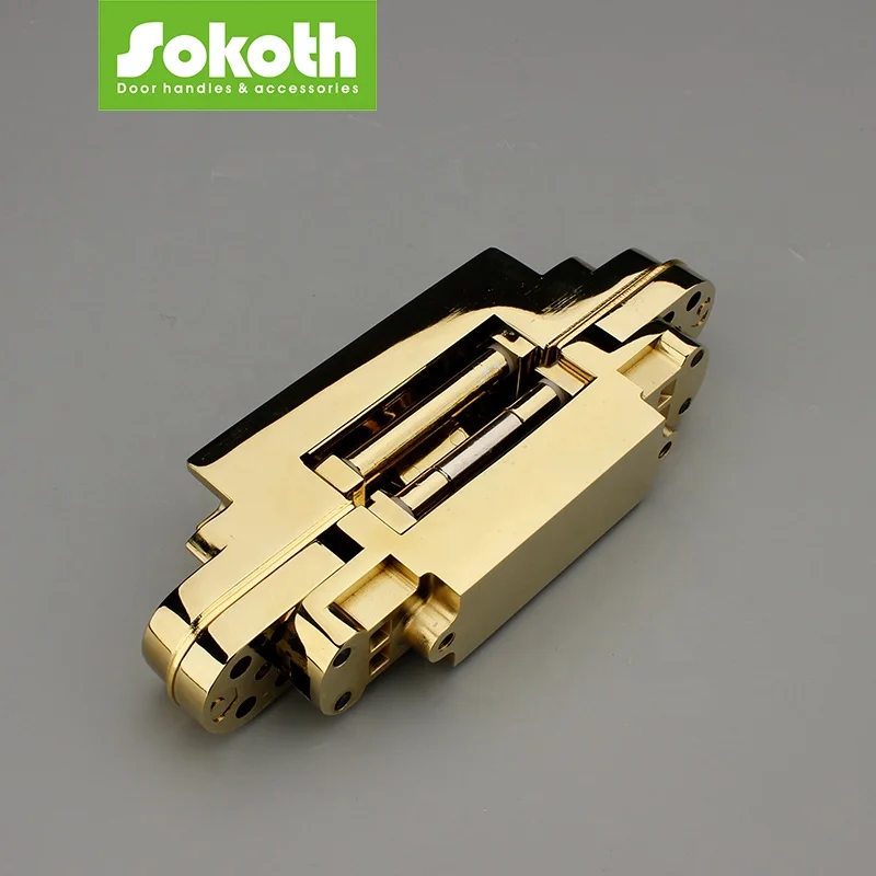 Hot Sell Zinc Alloy Black 3D Adjustable Concealed and Hidden Door Hinge Heavy Duty Invisible Door Hinges