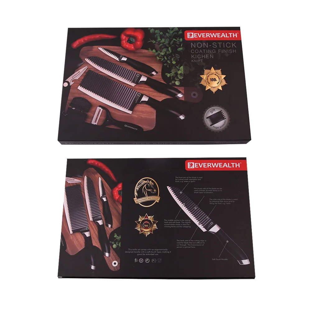 Everwealth 7pcs Gift Box Knife Set Yangjiang Kitchen High Quality